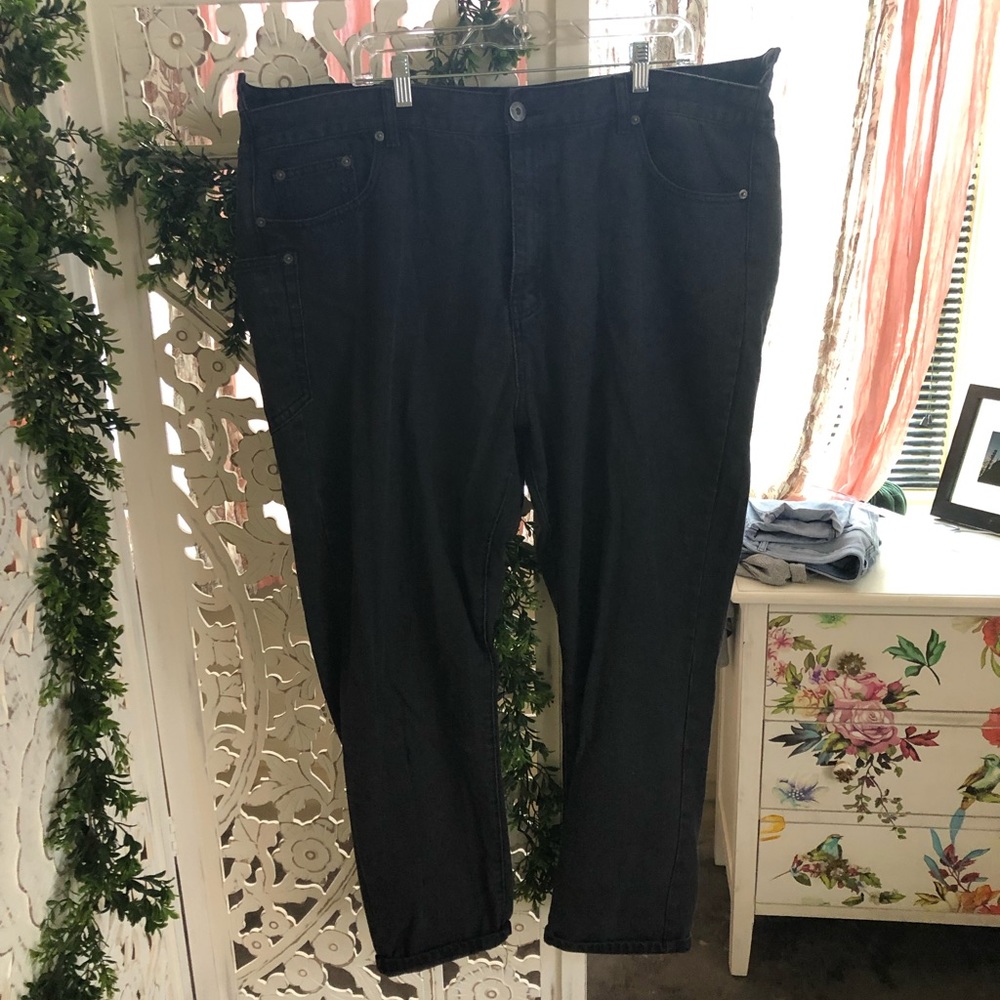 ASOS Curve High Waisted Black Mom Jeans